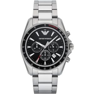 Armani Mens AR6098 Watch – Silver – One Size