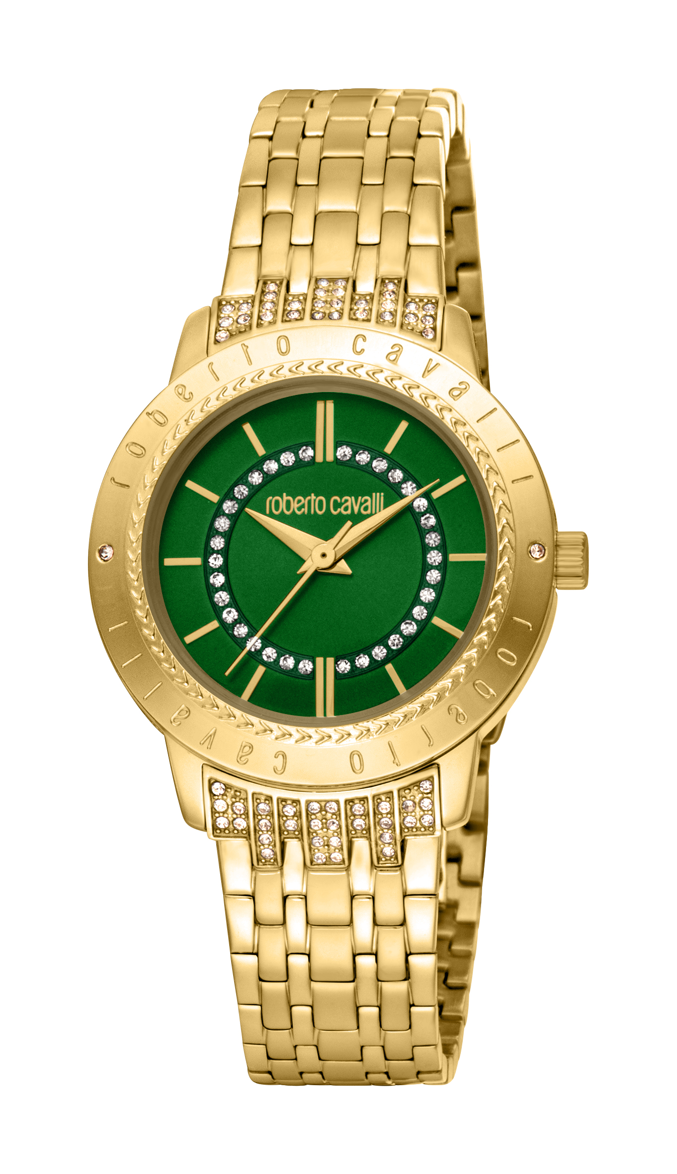 Roberto Cavalli RC5L030M0065 Womens Quartz Dark Green Stainless Steel 5 ATM 32 mm Watch - One Size