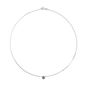 Diadema Womens – Necklace – Black Night – Collection Crystal Pearl Silver Sterling – One Size