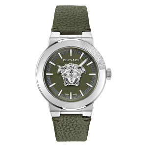 Versace Medusa Infinite Gent Mens Green Watch VE7E00123 Leather (archived) – One Size
