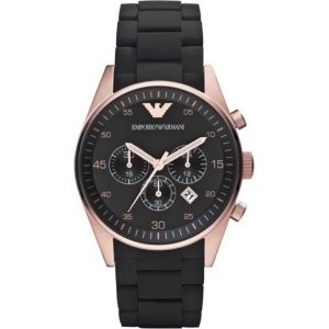 Emporio Armani Mens’ Chronograph Watch AR5905 – Rose Gold Metal – One Size