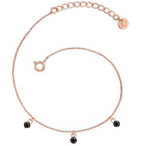 Glanzstücke München Womens Female Sterling Silver Bracelet – Rose Gold – One Size