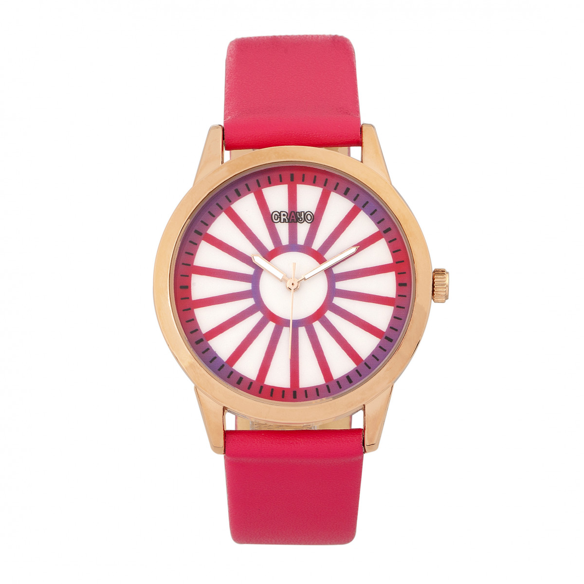 Crayo Electric Unisex Watch - Pink Stainless Steel - One Size