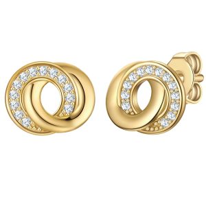 Rafaela Donata Womens Female Sterling Silver Earring – Gold – One Size