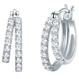 Tresor 1934 Womens Trilani Feminine Sterling Silver Earring – One Dimension