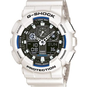 Casio G-shock Mens White Watch GA-100B-7AER – One Size