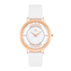 Rhodenwald & Söhne Womens Female Genuine leather Watch 36,0 mm – Rose Gold Stainless Steel (archived) – One Size