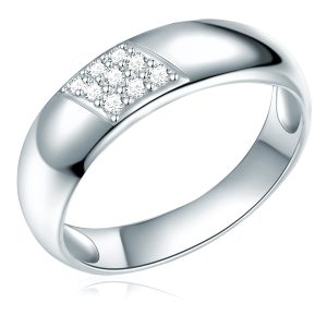 Rafaela Donata Womens Female Sterling Silver Ring – Size N