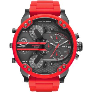 Diesel Mens Daddy 2.0 Chronograph Watch DZ7370 – Red Metal – One Size