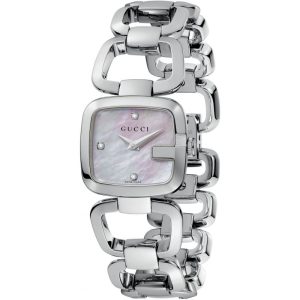 Gucci Womens YA125502 Ladies Watch – Silver Stainless Steel – One Size
