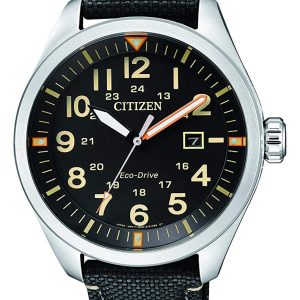 Citizen Aviator Mens Black Watch AW5000-24E Fabric – One Size