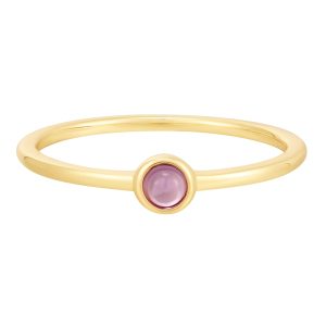 Glanzstücke München Womens Female Sterling Silver Ring – Gold – Size I