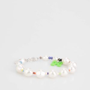 Off-White Mens Accessories Off White Fun Pearl & Beads Bracelet in Multi colour – Multicolour Metal (archived) – One Size