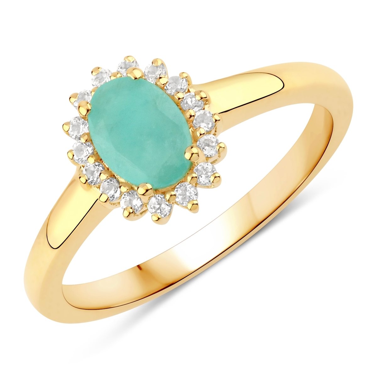 Rafaela Donata Womens Khushi Female Sterling Silver Ring - Gold - Size R