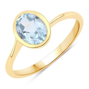 Rafaela Donata Womens Khushi Feminine Sterling Silver Ring – Gold – Dimension R