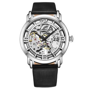 Stührling Womens Winchester 3982 Automatic 40mm Skeleton – Silver – One Size