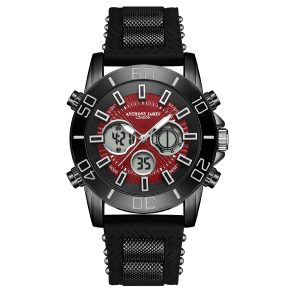 Anthony James Mens Hand Assembled Limited Edition Speedster Red Rubber – One Size