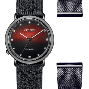 Citizen Ambiluna 10th Anniversary Limited Edition WoMens Black Watch EM1007-47E Fabric – One Size