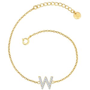 Glanzstücke München Womens Feminine Sterling Silver Bracelet – Gold – One Dimension