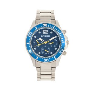Breed Mens Pegasus Bracelet Watch w/Day/Date – Blue NA – One Size