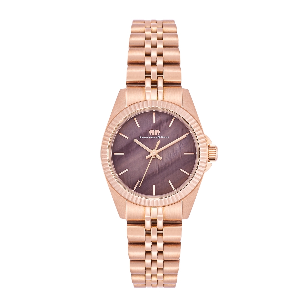 Rhodenwald & Söhne Womens Feminine Chrome steel Watch 27,5 mm - Rose Gold Stainless Metal (archived) - One Measurement