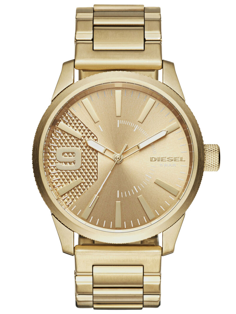 Diesel Rasp Mens Gold Watch DZ1761 Stainless Steel - One Size