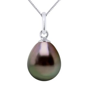 Diadema Womens – Pendant – White Gold and Tahitian Pearl – Natural – One Size