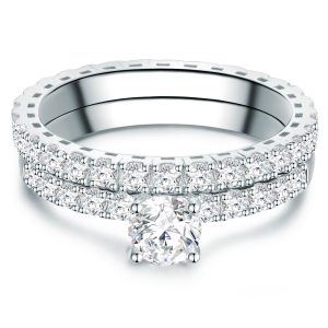 Tresor 1934 Womens Trilani Feminine Sterling Silver Ring – Dimension R