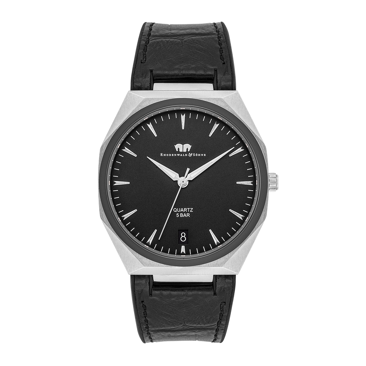 Rhodenwald & Söhne Mens Stainless-steel Watch - Black Stainless Metal (archived) - One Dimension