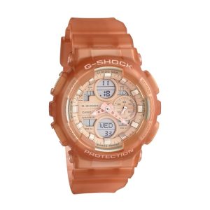 Casio G-Shock Unisex WoMens Brown Watch GMA-S140NC-5A1ER – Peach Resin – One Size