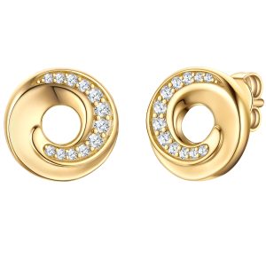 Rafaela Donata Womens Female Sterling Silver Earring – Gold – One Size