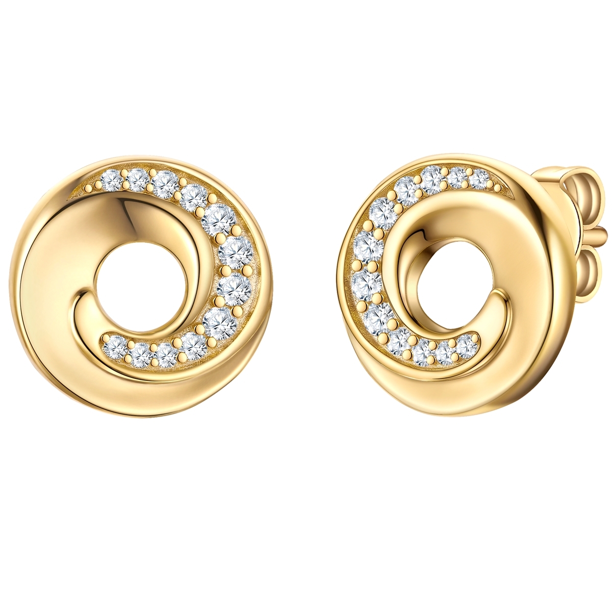 Rafaela Donata Womens Female Sterling Silver Earring - Gold - One Size