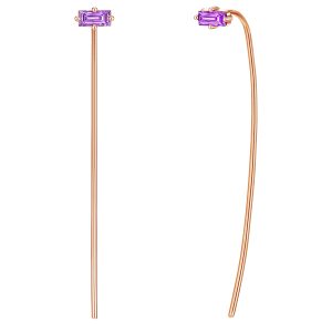 Glanzstücke München Womens Female Sterling Silver Earring – Rose Gold – One Size