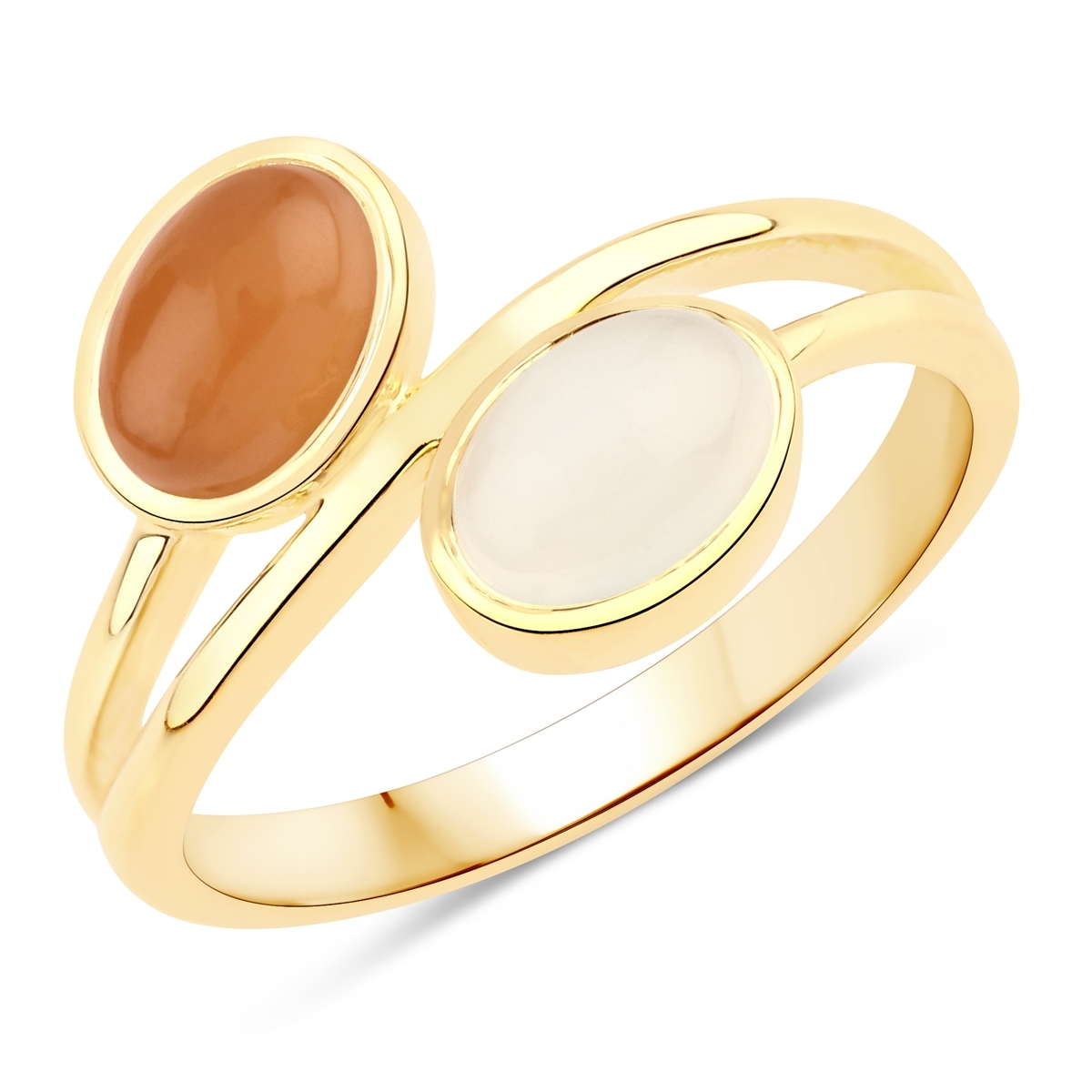 Rafaela Donata Womens Khushi Feminine Sterling Silver Ring - Gold - Measurement P
