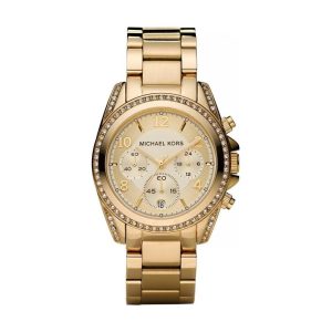 Michael Kors Womens Ladies’ Blair Chronograph Watch MK5166 – Gold Metal – One Size