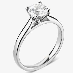 Signature Collection Platinum GIA Certificated Four Claw Diamond Solitaire Ring RI-2016(0.40CT PLUS)- D/VS2/0.40ct