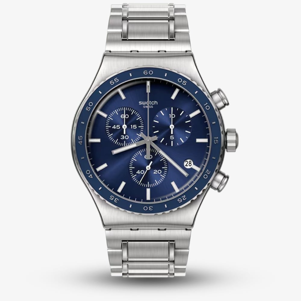Swatch Cobalt Lagoon Chronograph Watch YVS496G