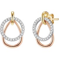 Rafaela Donata Womens Stud earring sterling silver tricolor zirconia white - Multicolour - One Size - Image 2