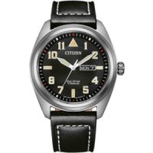 Citizen Mens Black Watch BM8560-29E Leather (archived) – One Size