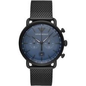 Emporio Armani Mens’ Aviator Watch AR11201 – Silver Metal – One Size