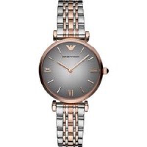 Emporio Armani Womens Ladies’ Watch AR1725 – Silver & Rose Gold Metal – One Size