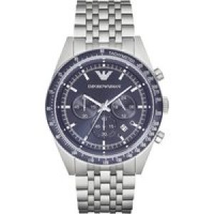 Emporio Armani Mens’ Chronograph Watch AR6072 – Silver & Gold Metal – One Size