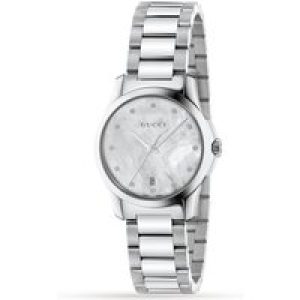 Gucci Womens YA126542 Ladies Watch – Silver Stainless Steel – One Size