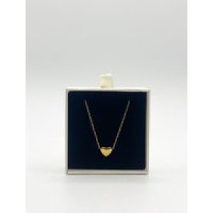SVNX Womens Small Heart Necklace in Gold – One Size