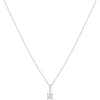 Argento Silver Sq. Crystal Necklace - 45cm - Image 2