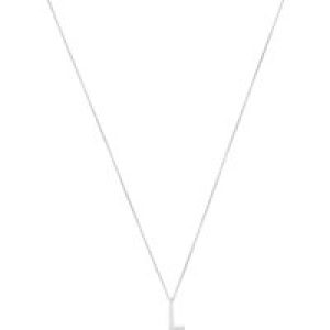 Argento Silver Letter Preliminary Necklace – Letter L