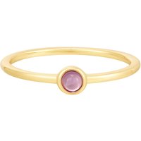 Glanzstücke München Womens Female Sterling Silver Ring - Gold - Size I - Image 2