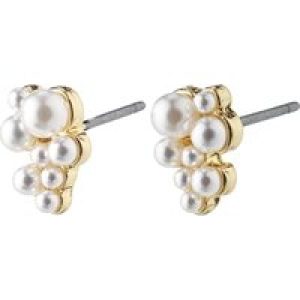 Pilgrim Gold Relando Pearl Cluster Stud Earrings – Gold