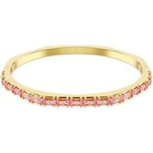 Swarovski Matrix Gold Tone Purple Baguette Lower Octagonal Bangle