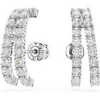 Swarovski Matrix Rhodium Plated Spherical Minimize Ear Cuff Earrings - Image 2